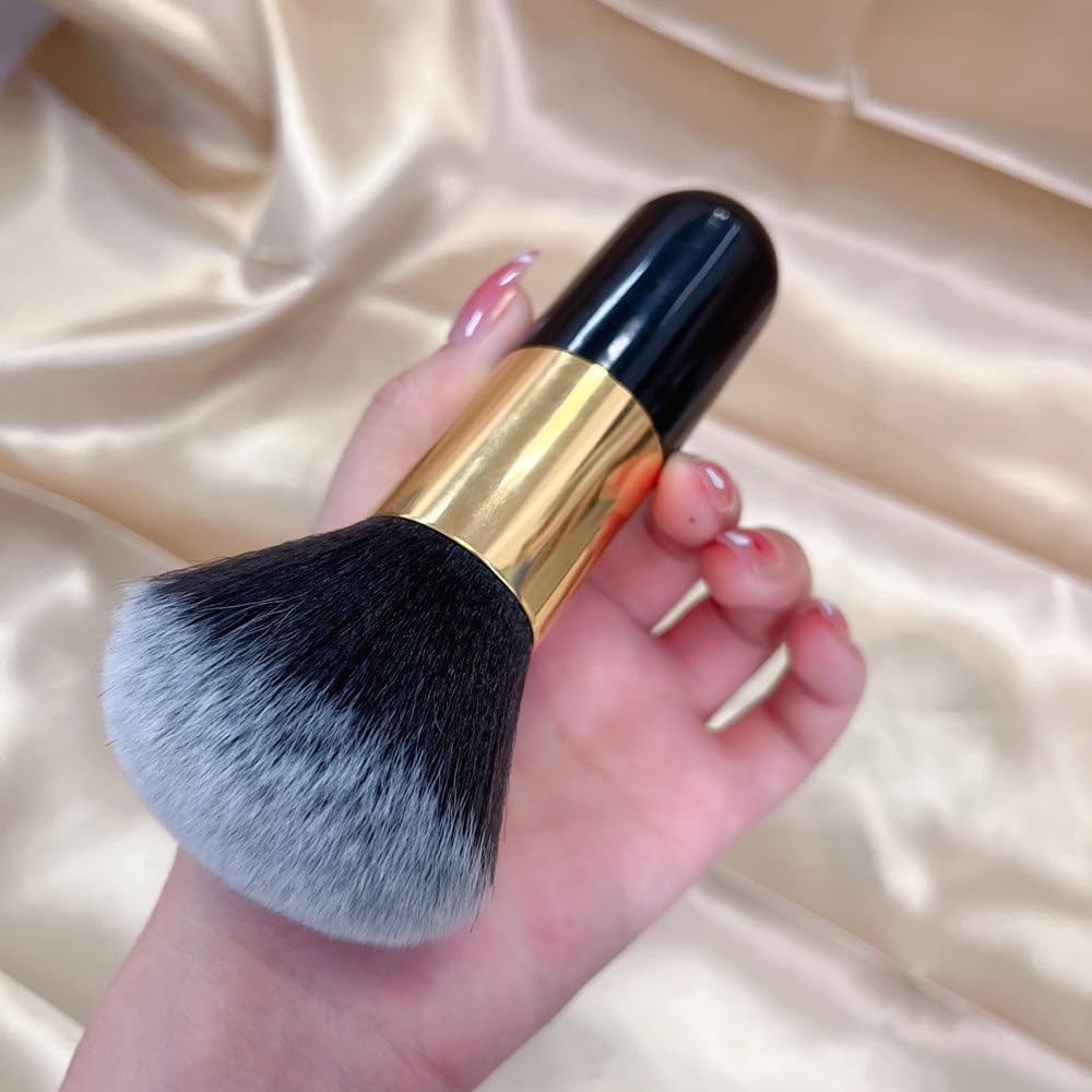 Foundation Brush, Kabuki Brush Synthetic Professional Powder Foundation Makeup Brushes Face Blush Makeup Tools,Black